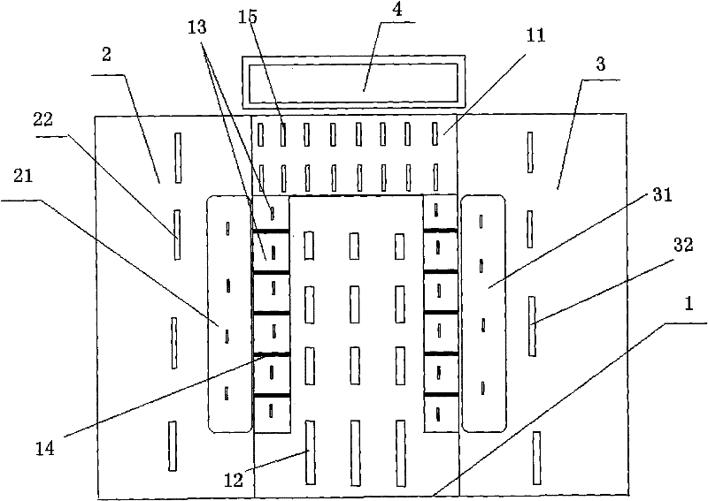 Dung leaking plate structure for sow obstetric table