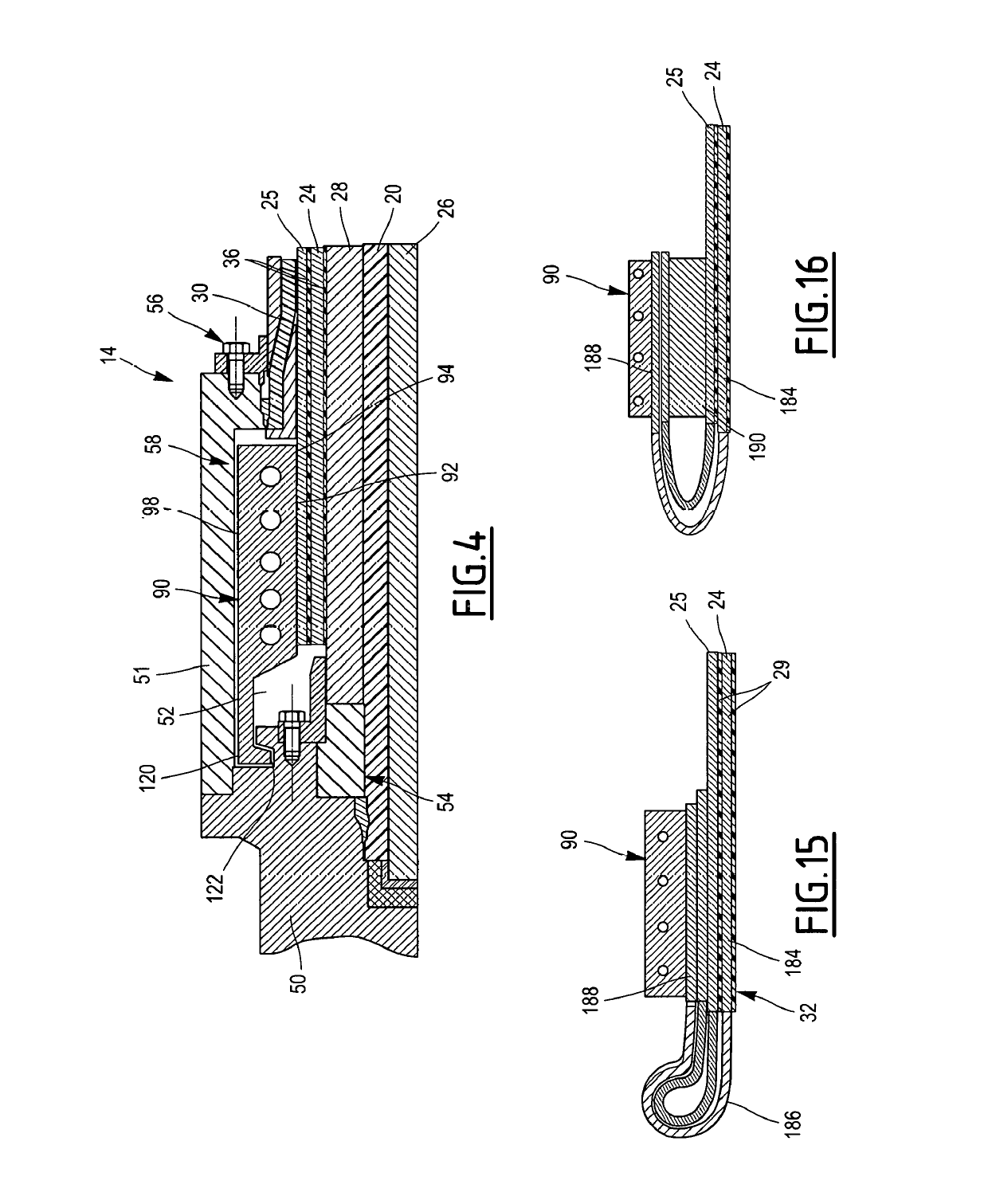 Connection end-piece of a flexible pipe for transporting fluid and associated method