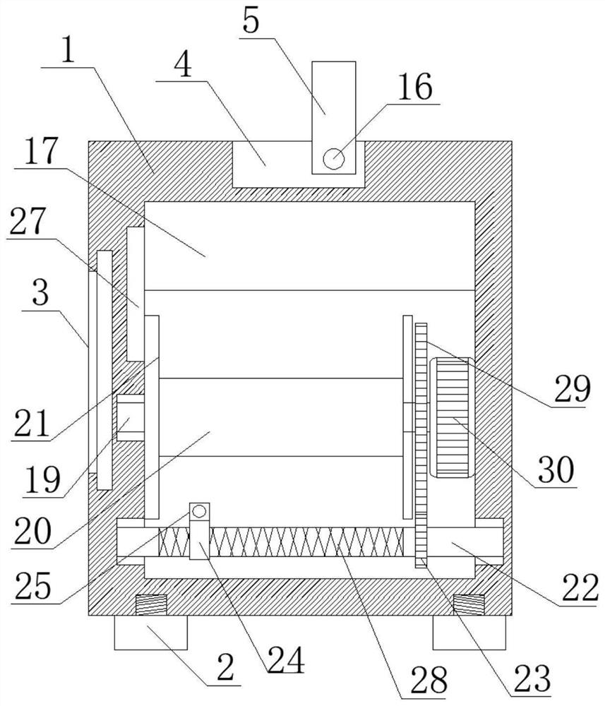 Threading guiding device for electrical engineering