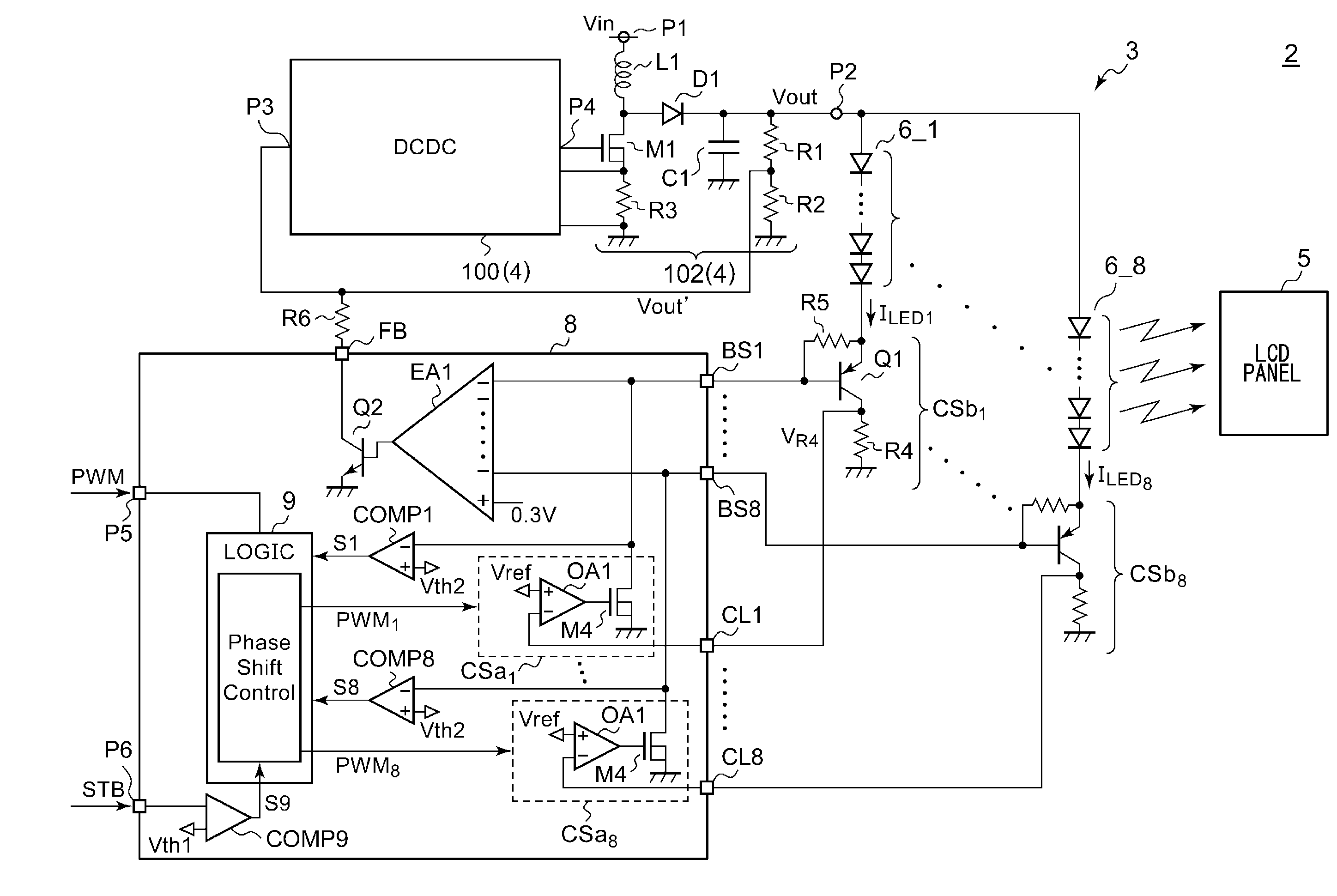 Phase shift controller