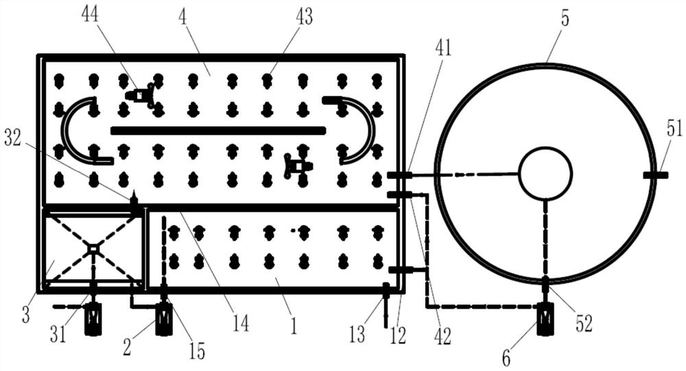 Wastewater treatment system for bypass sludge discharge