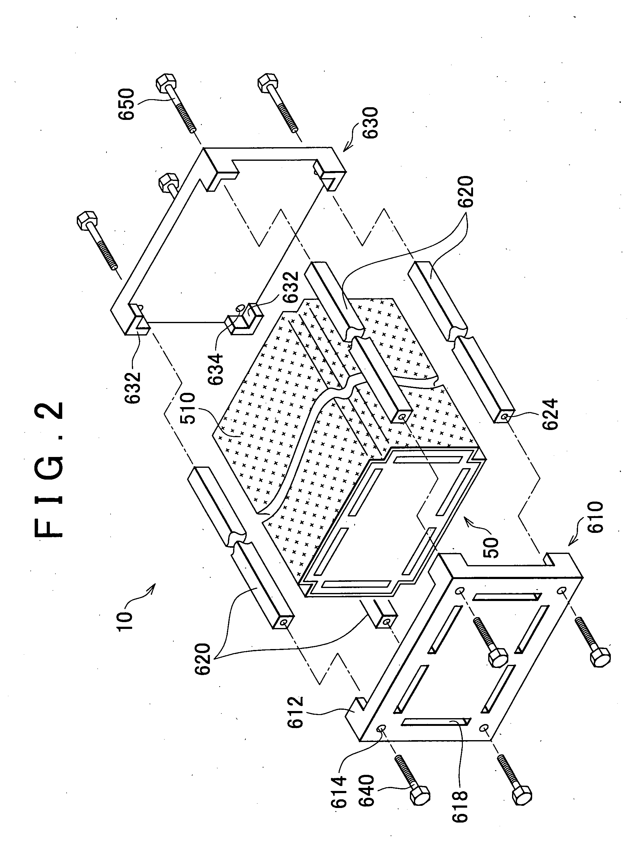 Fuel cell and fastening device for fuel cell