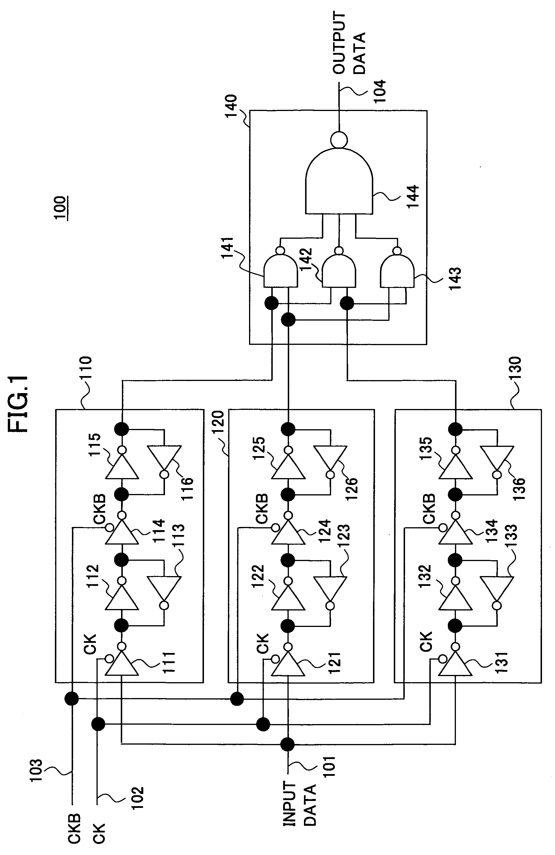 Flip-flop circuit having majority-logic circuit