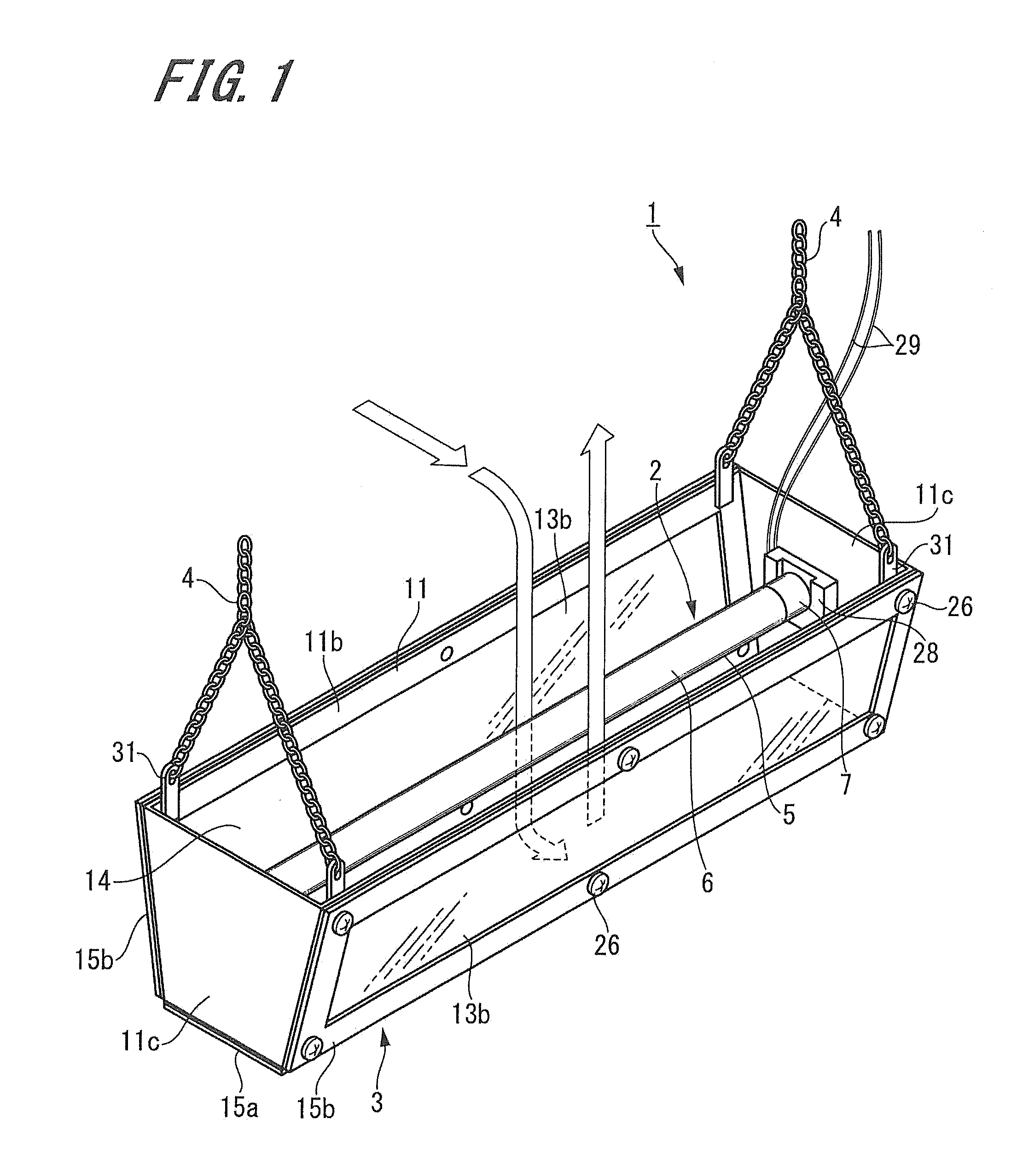 Lighting and air cleaning device