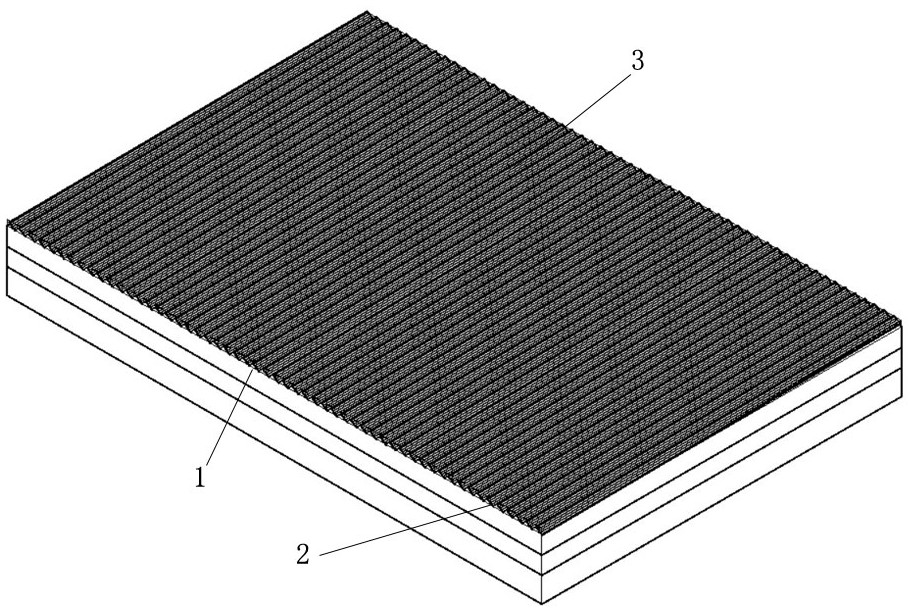 A microarray photovoltaic cell group solar pavement structure and its construction method