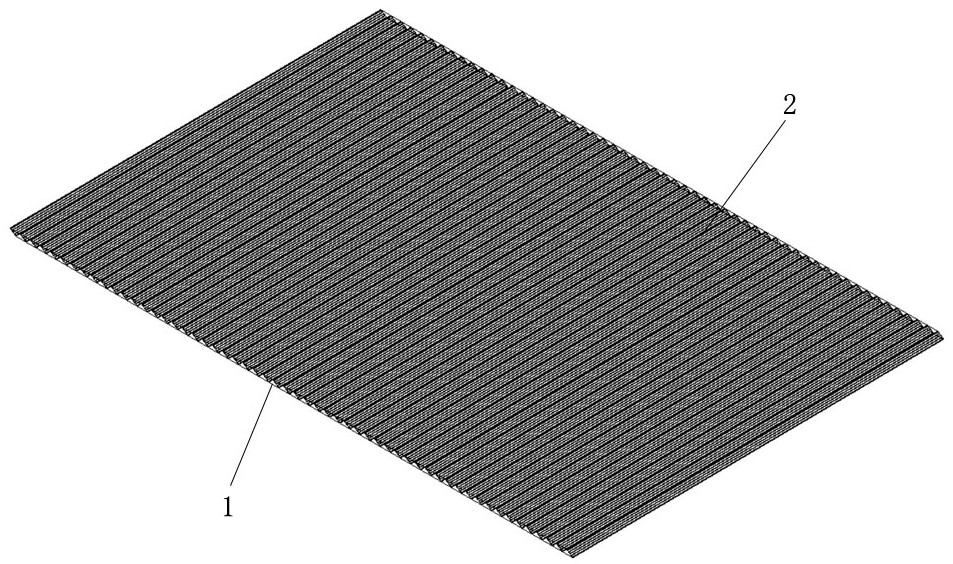 A microarray photovoltaic cell group solar pavement structure and its construction method