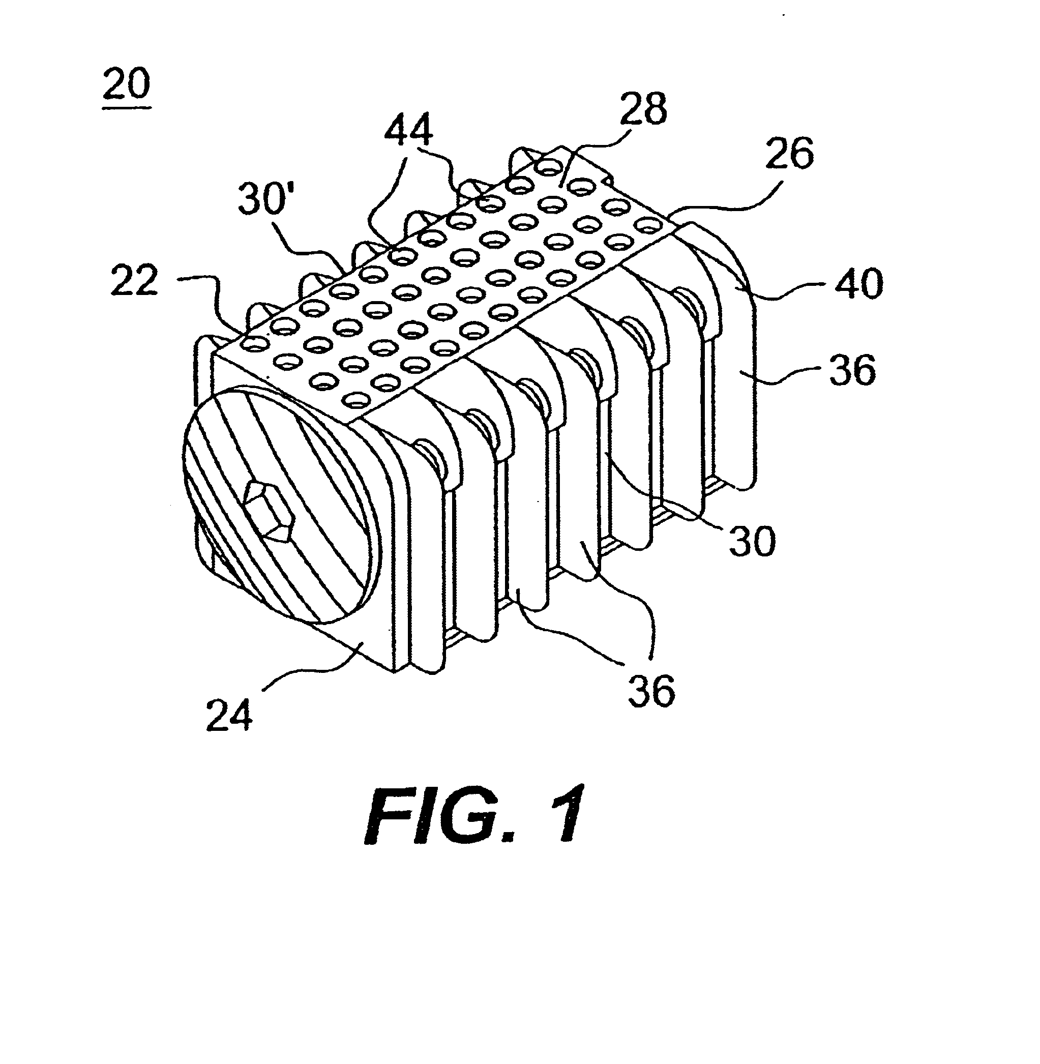 Self-broaching, rotatable, push-in interbody spinal fusion implant and method for deployment thereof