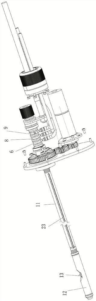 Rotary TIG (Tungsten Inert Gas) welding gun for welding and repairing inner wall of pipe with extremely small diameter