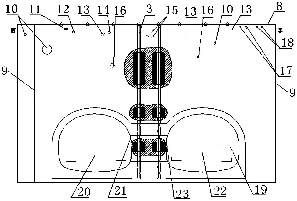 A Reinforcement Method for Partition Rock Pillars in Shallow-Buried Small-Space Tunnels in Urban Areas