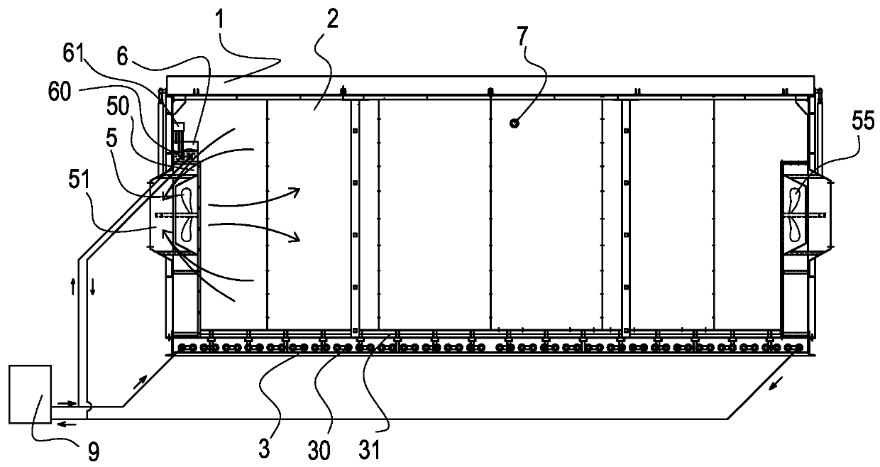 A circulating steam pipe cross-linking equipment