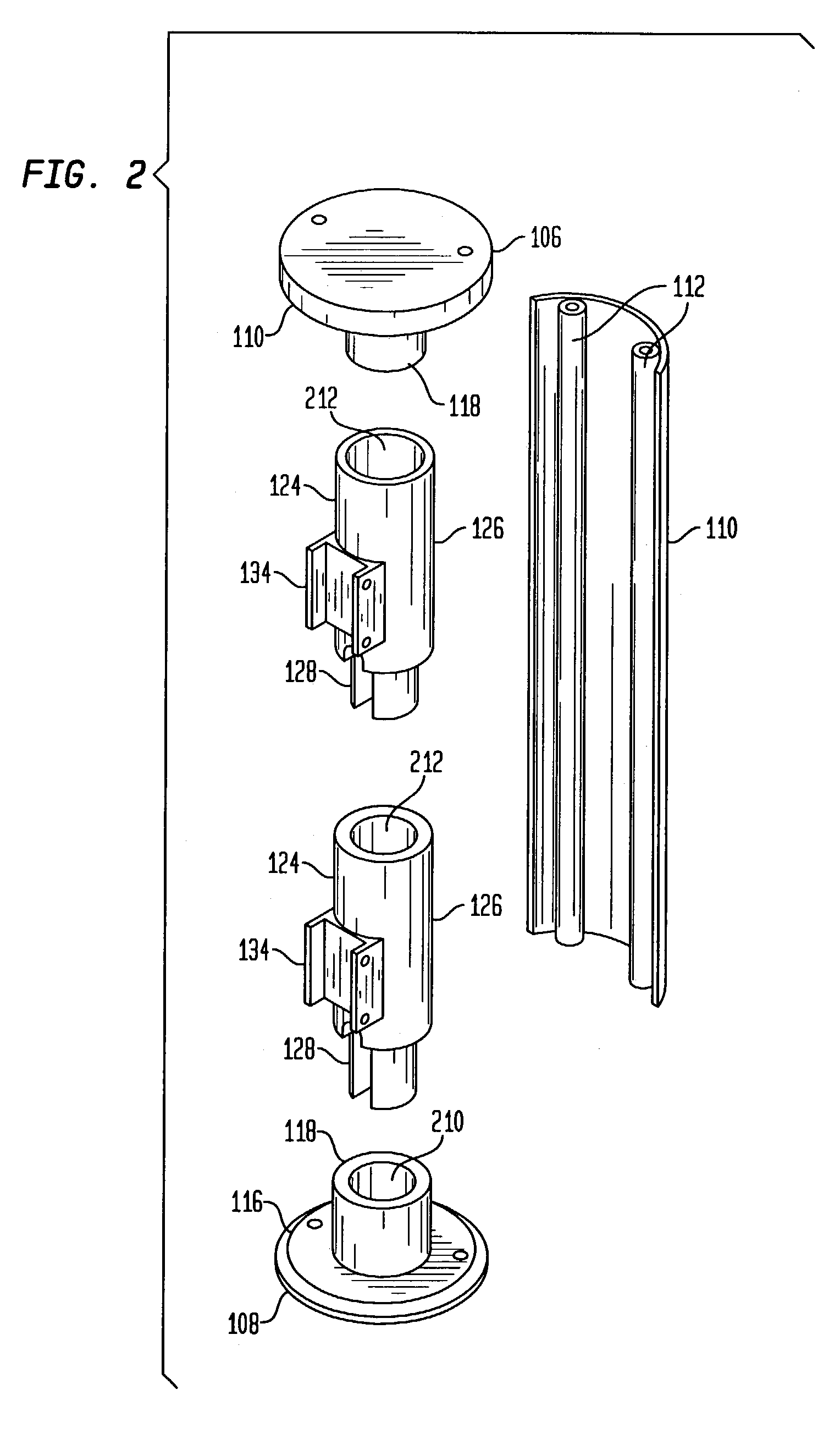 Stackable multiple support arm for electronic devices
