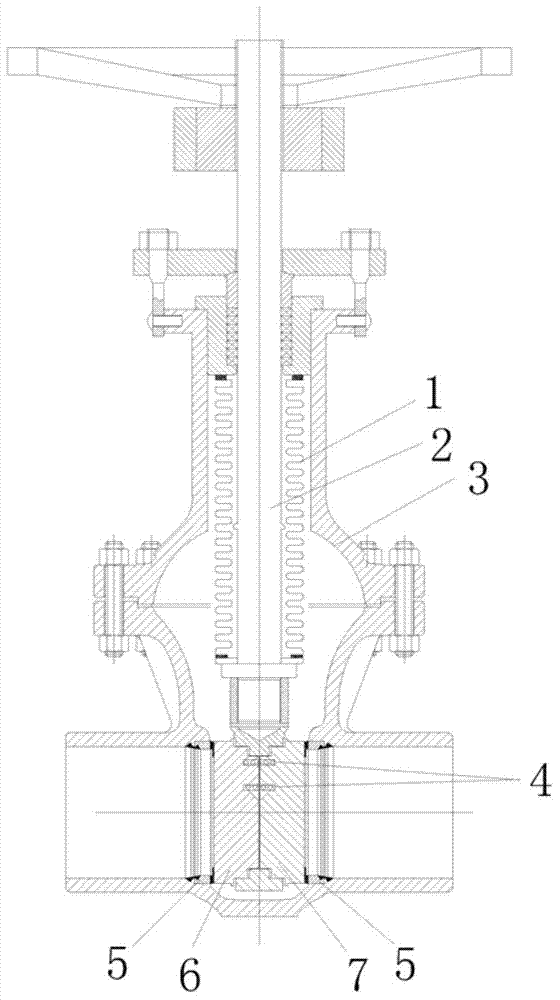 Bellows parallel gate valve