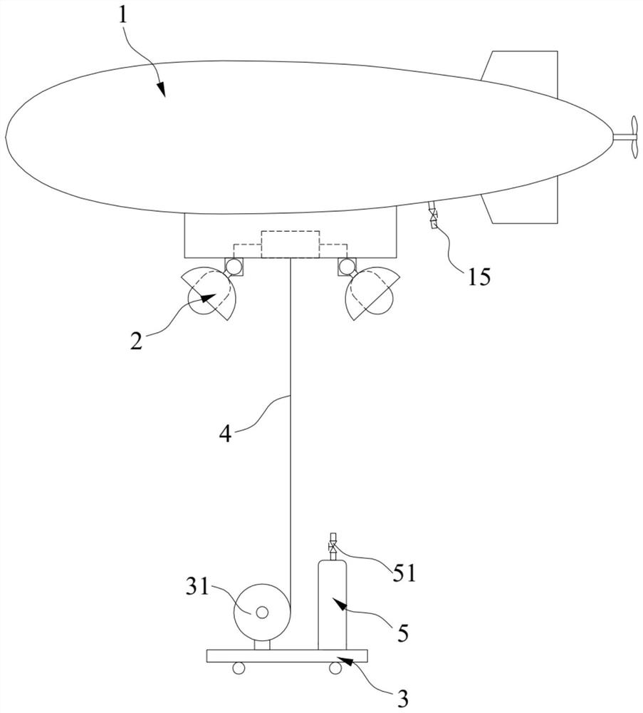 Airship type lighting device