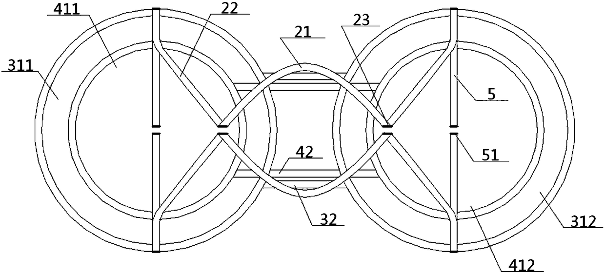 Lifting frame of water cup