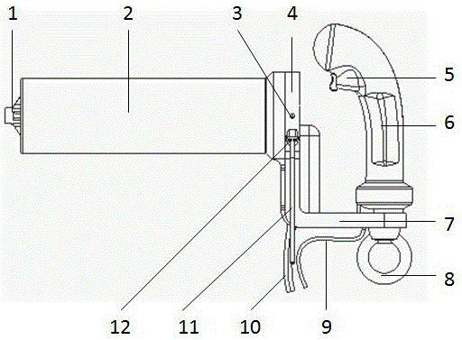 Cooling device of small-sized electromagnetic riveter and implementation method thereof