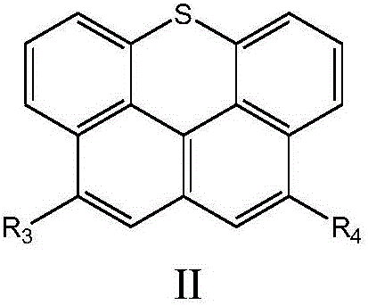 Naphtho-thioxanthene derivative as well as preparation method and application thereof