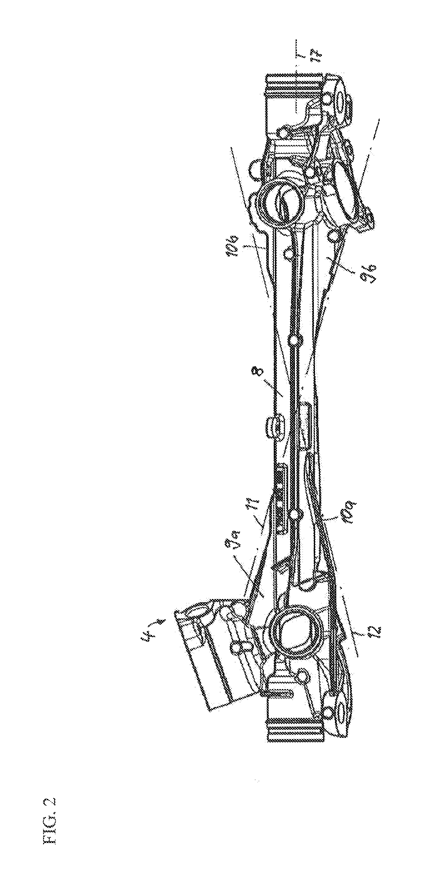 Steering gear housing for a steering unit in a vehicle