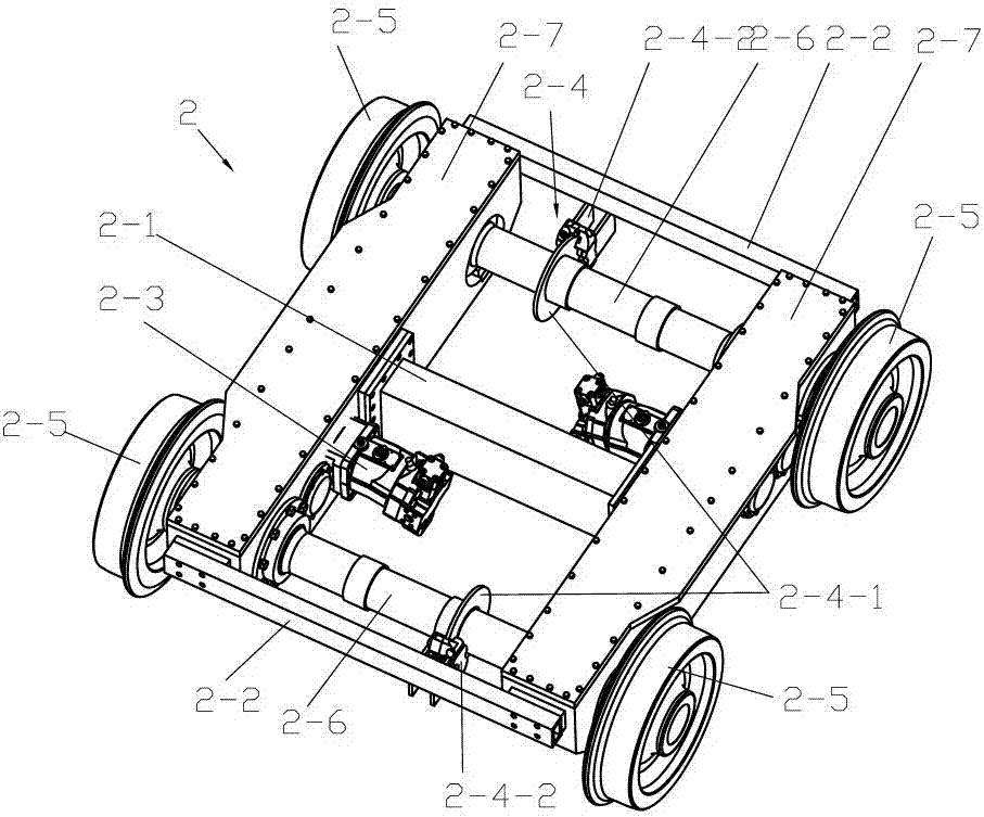 Railway running device for road and rail dual-purpose vehicles