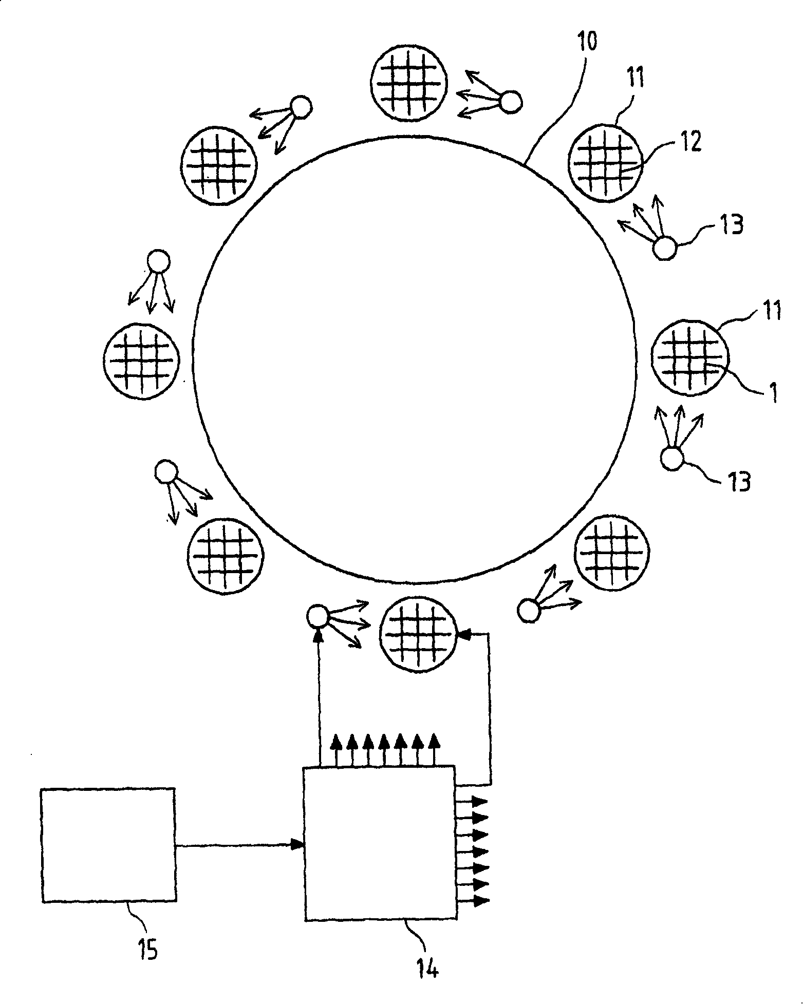 Method for supporting a propelled flying object during take-off and/or landing