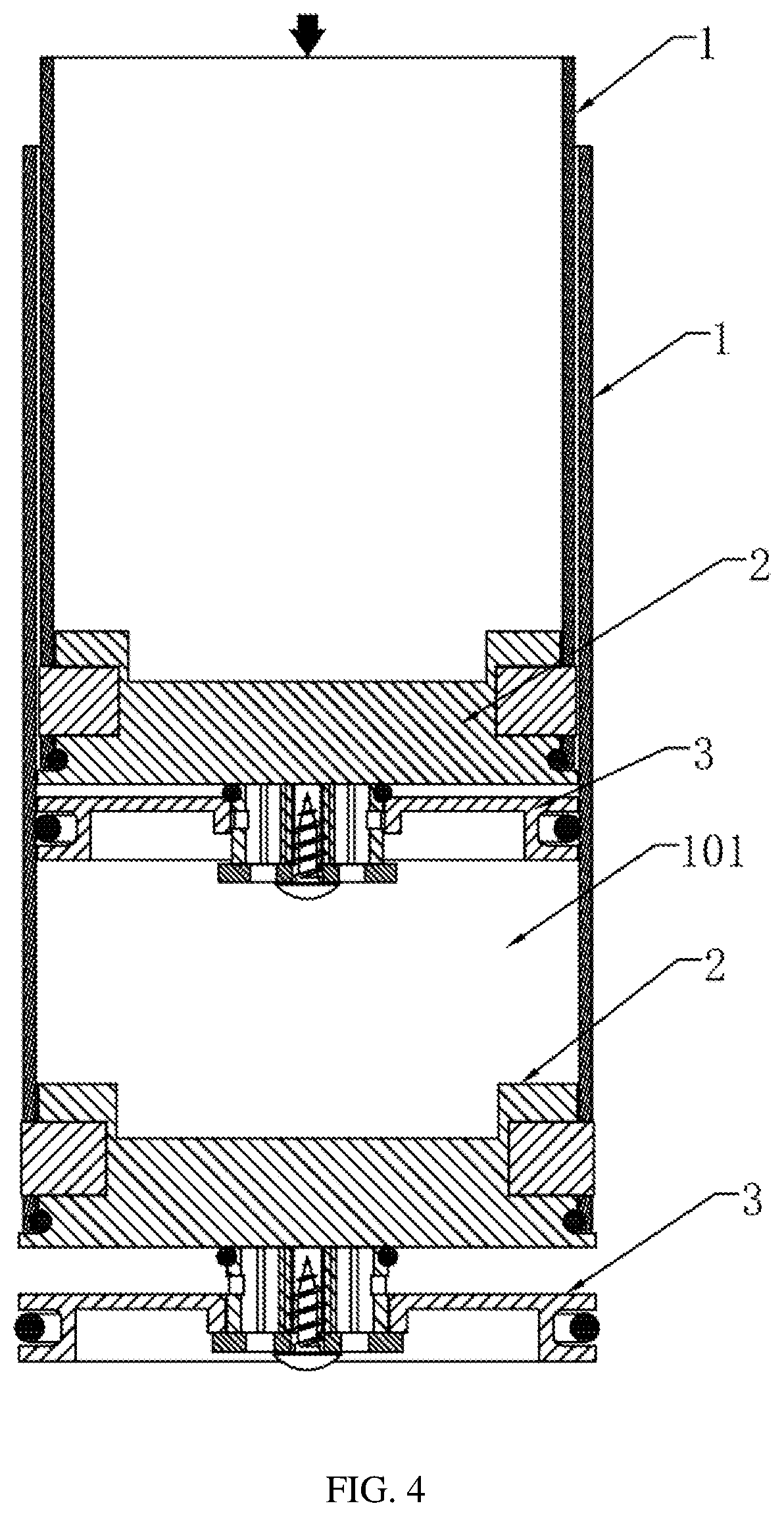 Telescopic ladder rod unit