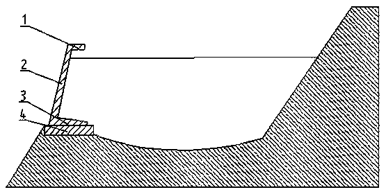 Dam body structure, component and reservoir