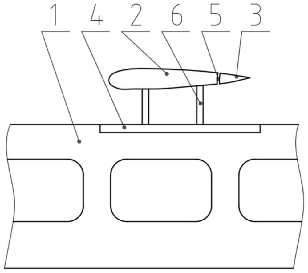 Active control airfoil device and system of maglev train