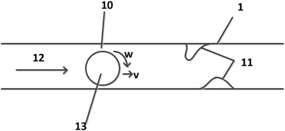 Control method of movement of spherical detector in pressure pipe