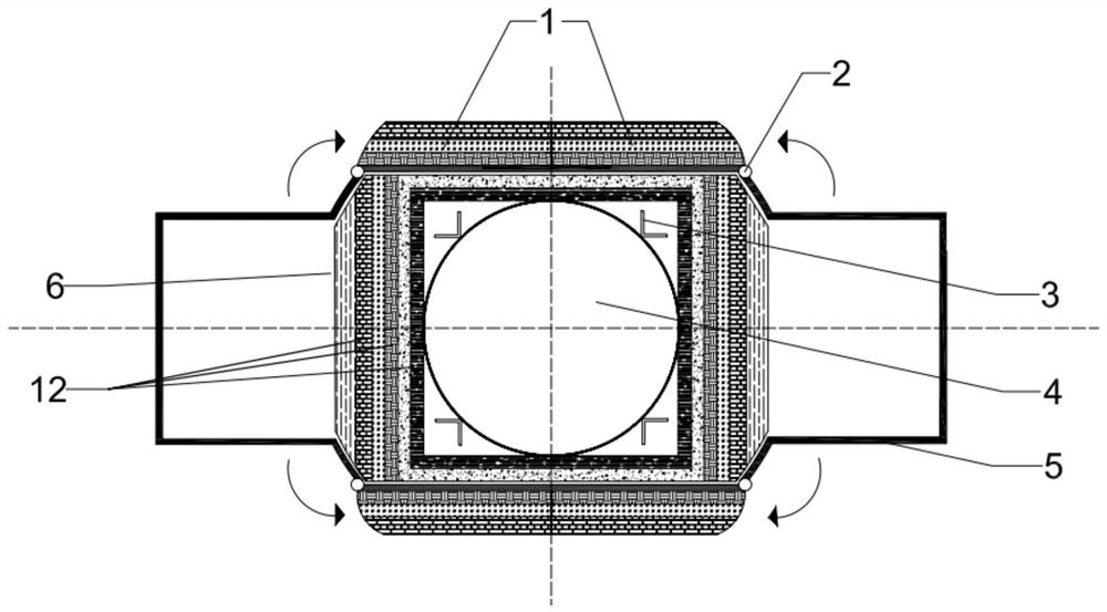 A container radiation protection device with variable shielding layer