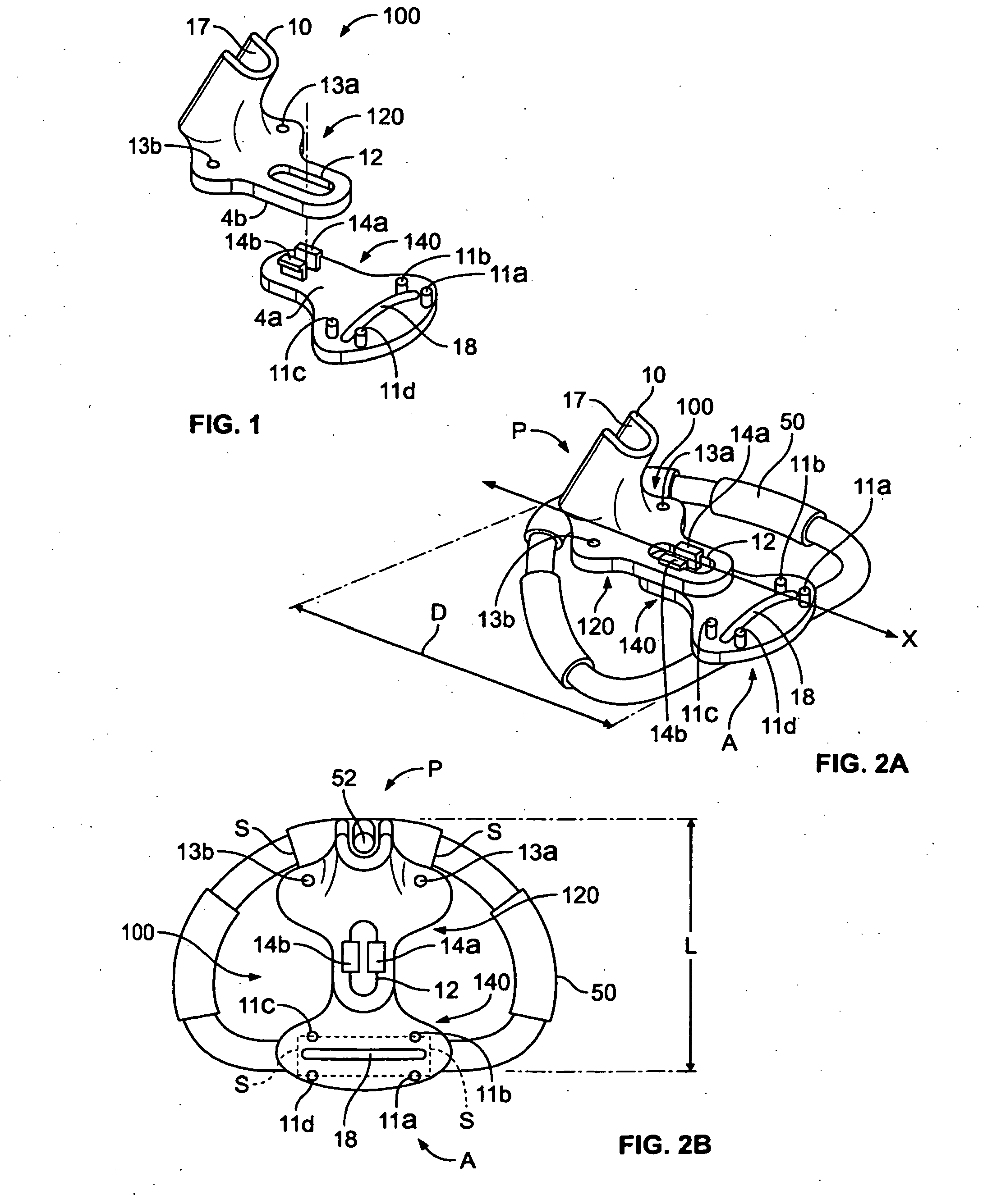 Adjustable prosthetic anatomical device holder and handle for the implantation of an annuloplasty ring