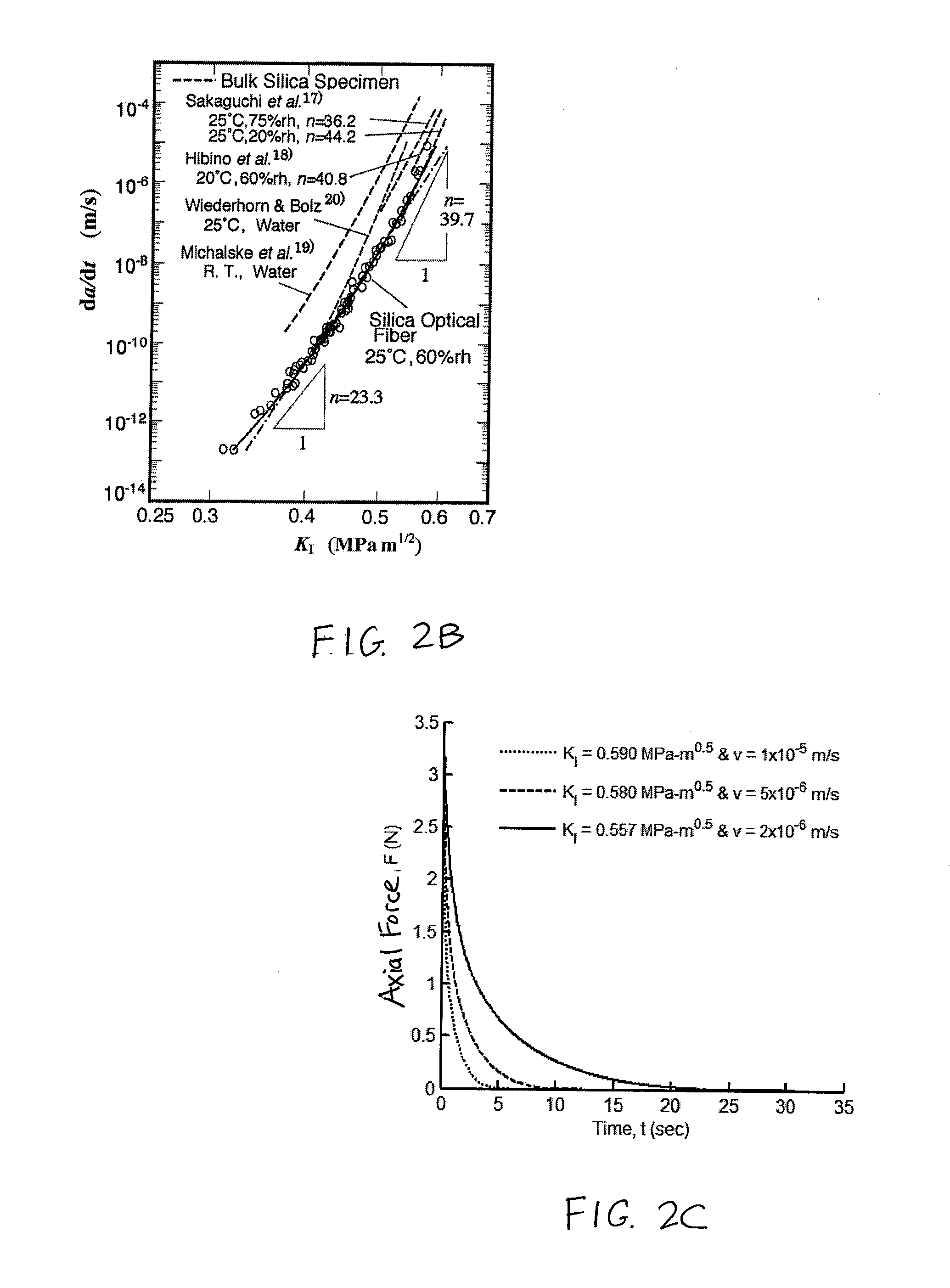 Tensioning device having a flexure mechanism for applying axial tension to cleave an optical fiber