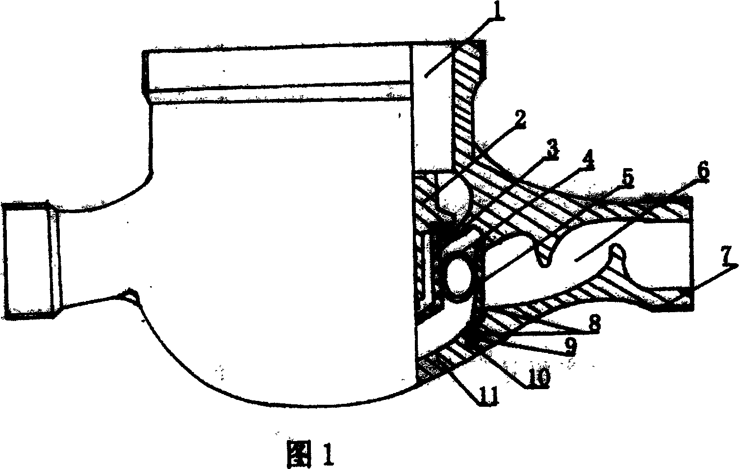 One-way water meter