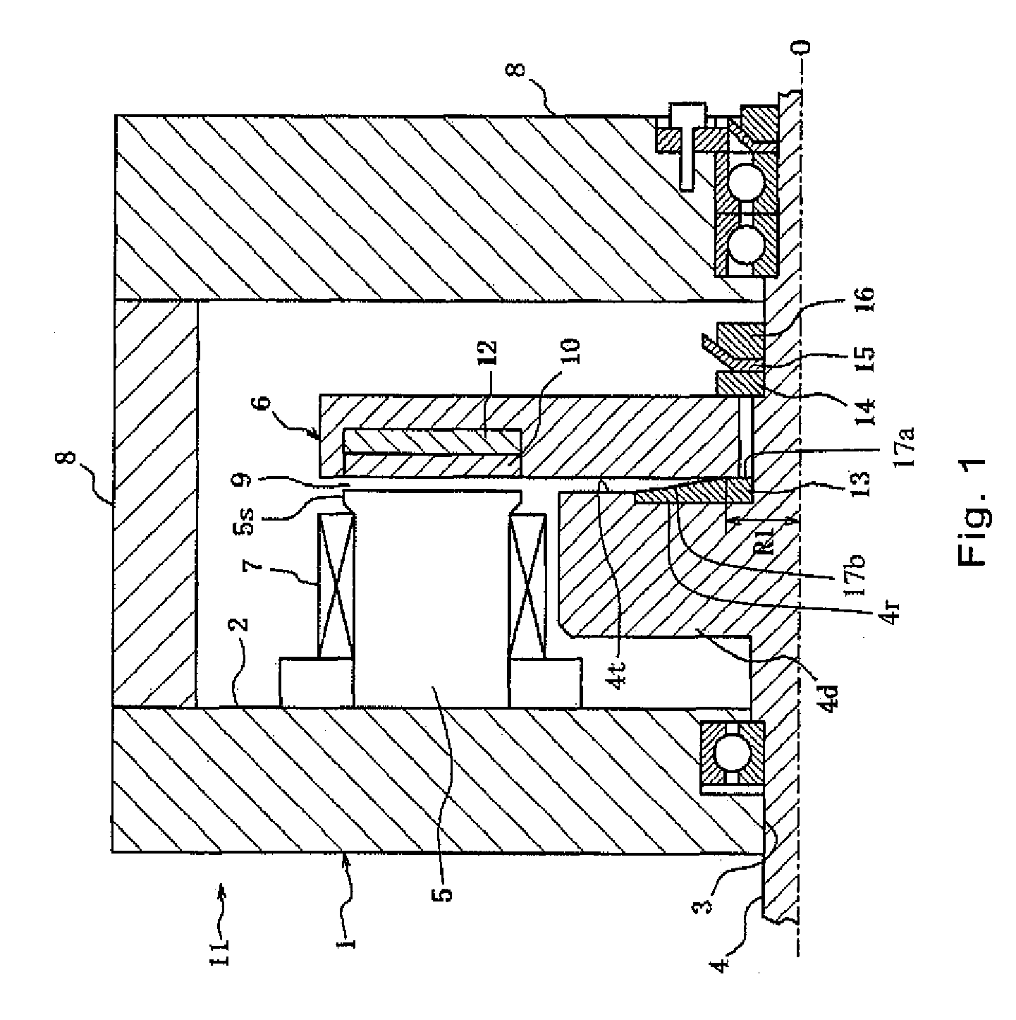 Axial gap-type electric motor