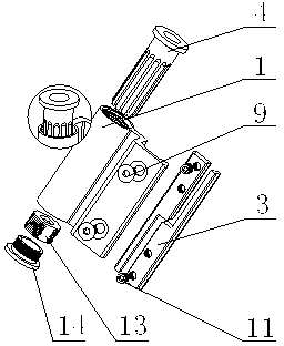 Three-dimensional hinge for aluminium-alloy flat-opening door