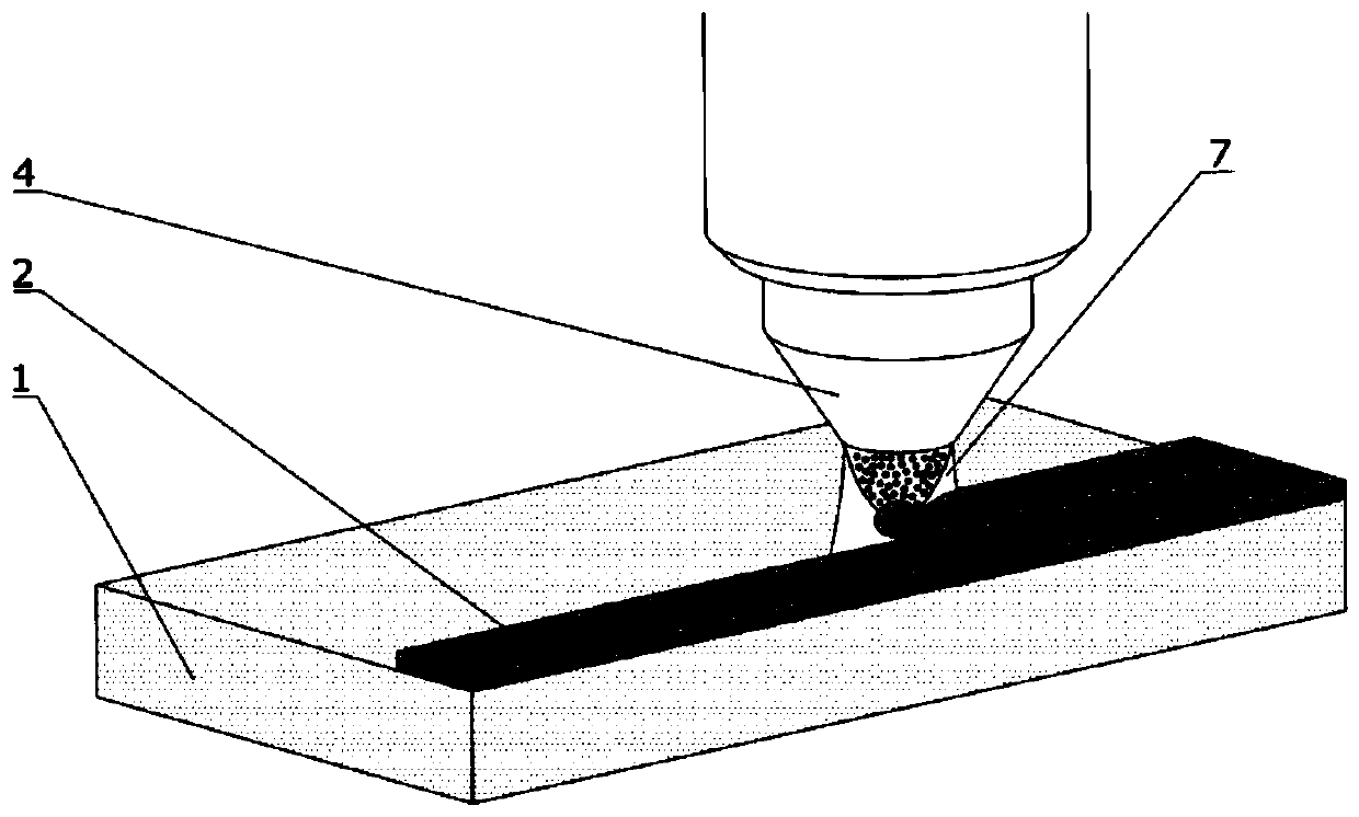 3D printing method based on laser cladding and laser shock