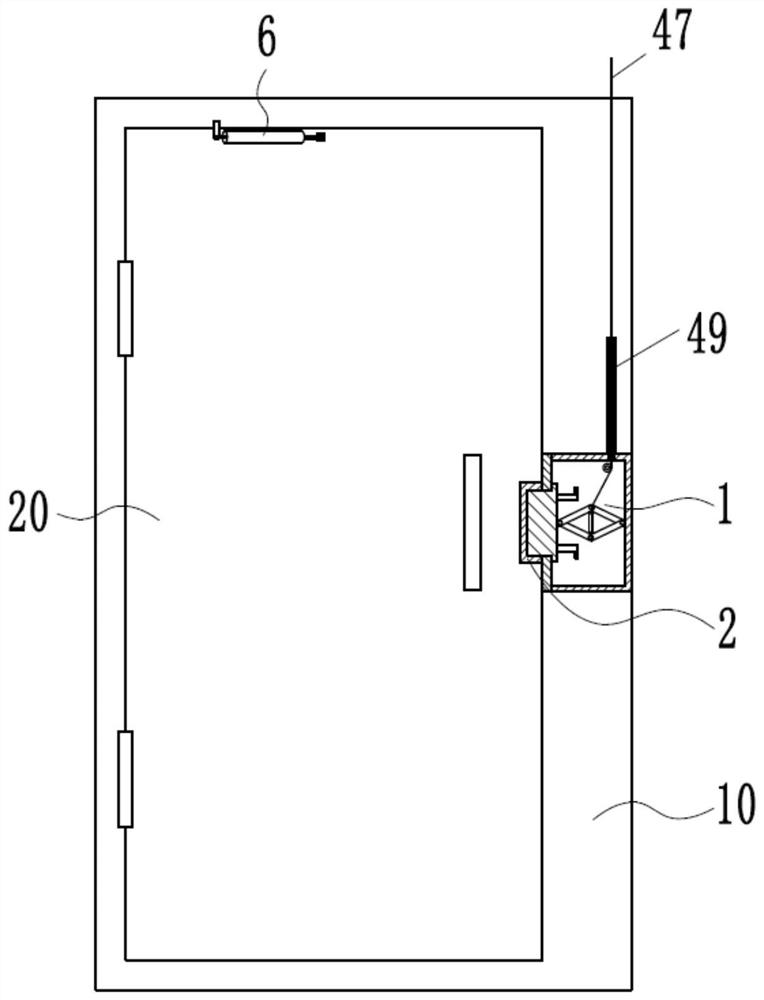 A device for opening a building evacuation door