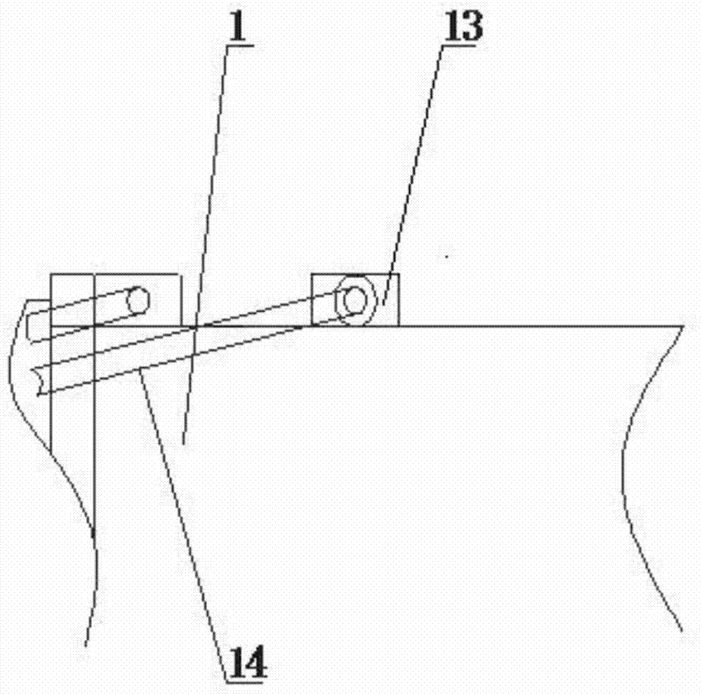 Two-degree-of-freedom translational type crane auxiliary arm mounting device