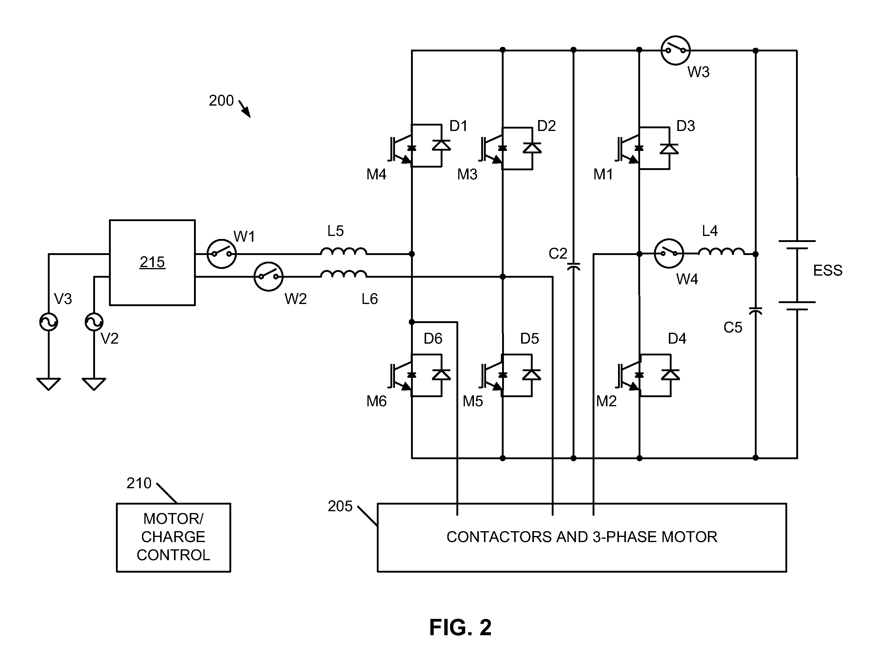 Bidirectional polyphase multimode converter including boost and buck-boost modes