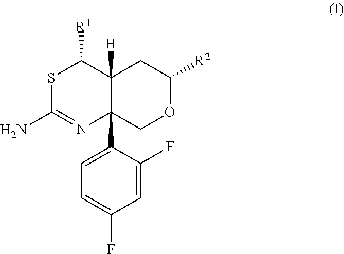 Alkyl-Substituted Hexahydropyrano[3,4-d][1,3]Thiazin-2-Amine Compounds