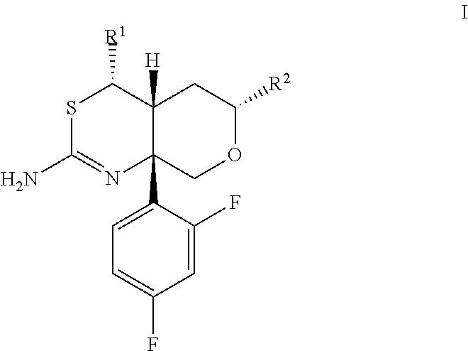 Alkyl-Substituted Hexahydropyrano[3,4-d][1,3]Thiazin-2-Amine Compounds