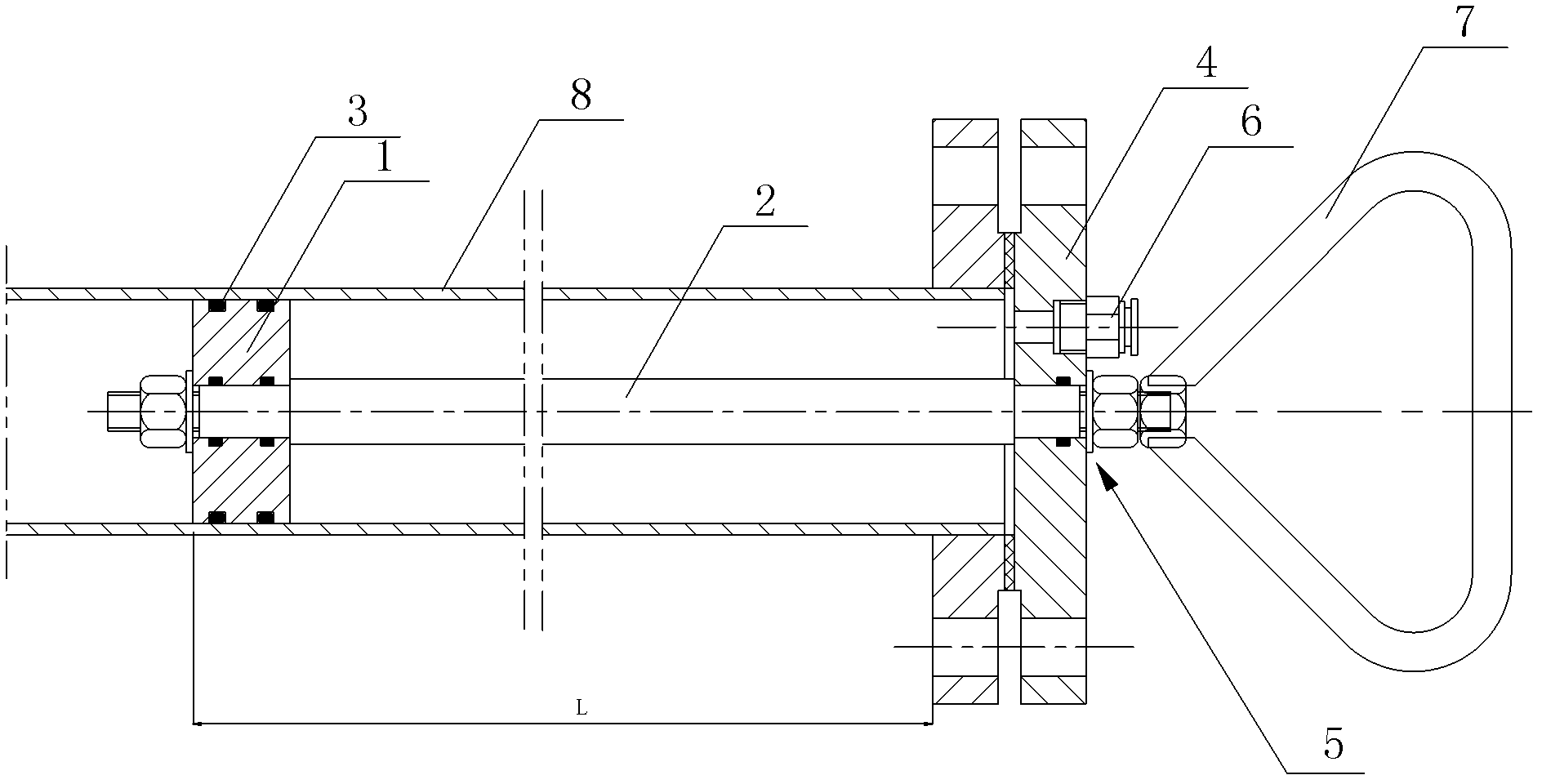 Reconnection method and internal plugging device of low flame point material pipeline