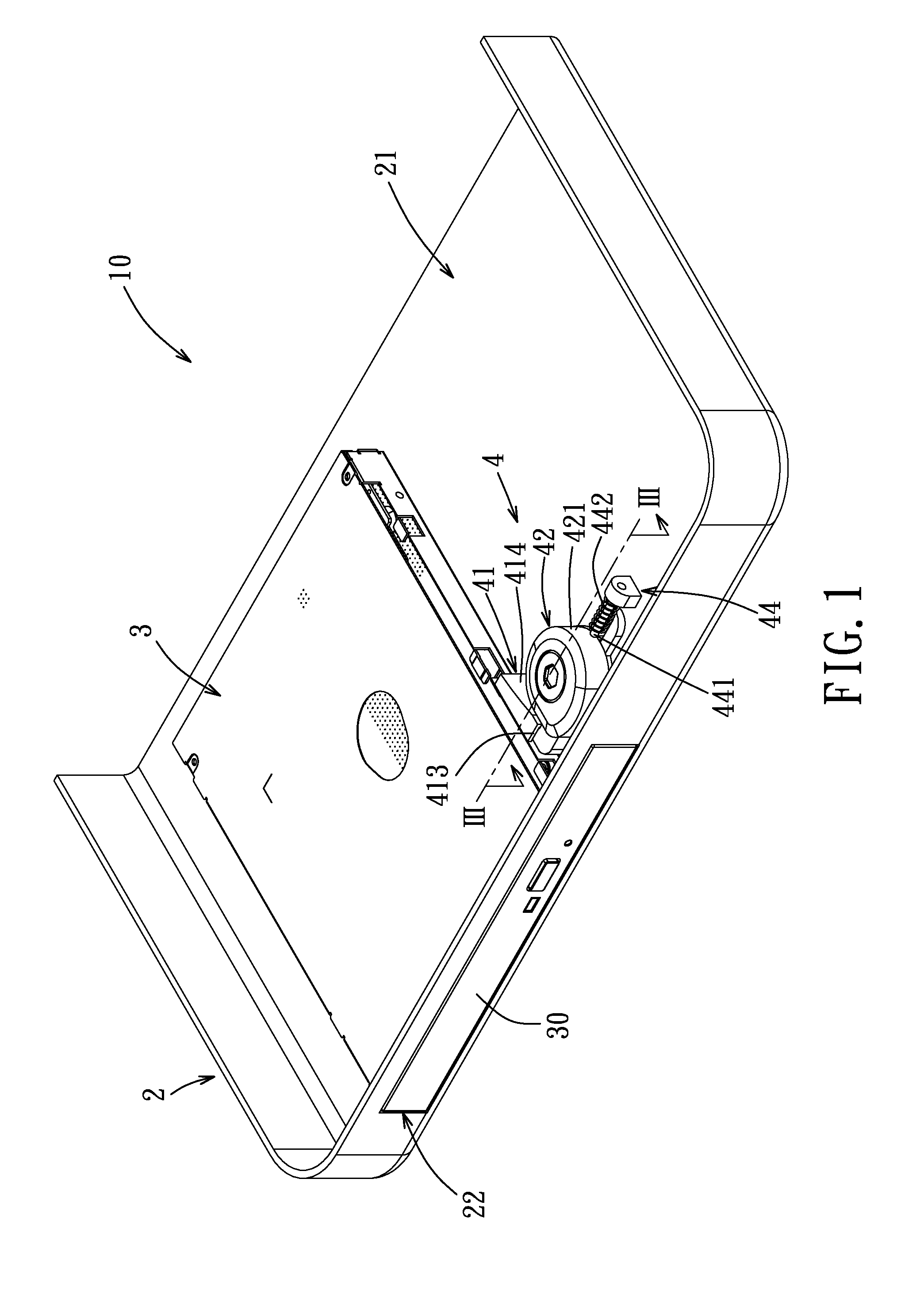 Fastening mechanism for electronic device and an electronic device using the same