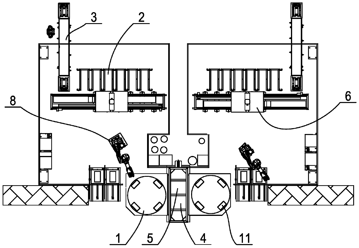 Automatic gluing assembly line and gluing assembly method for vehicle lights