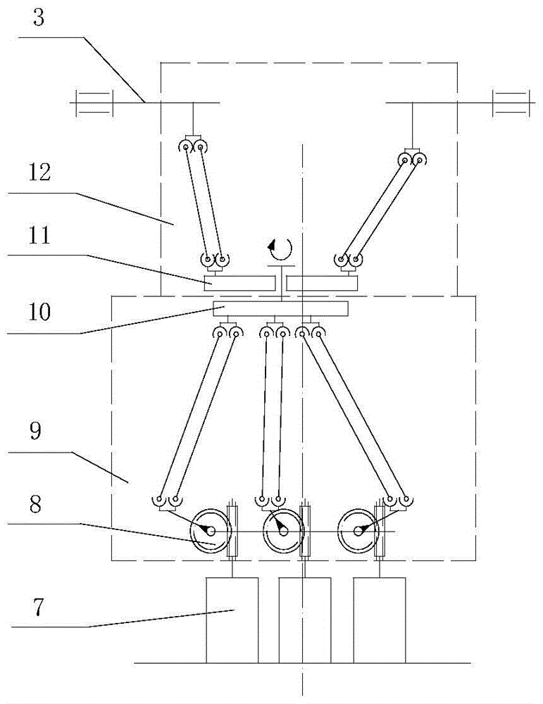 A blade pitch adjustment mechanism for a vertical axis wind turbine