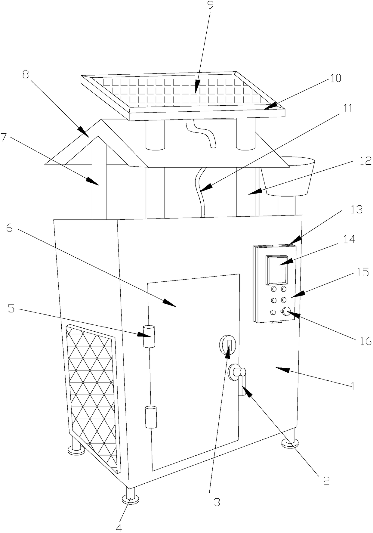 Efficient air dedusting and filtering garden equipment