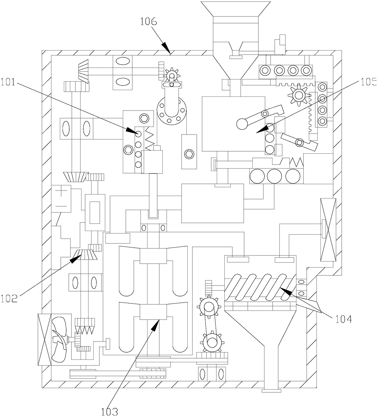 Efficient air dedusting and filtering garden equipment