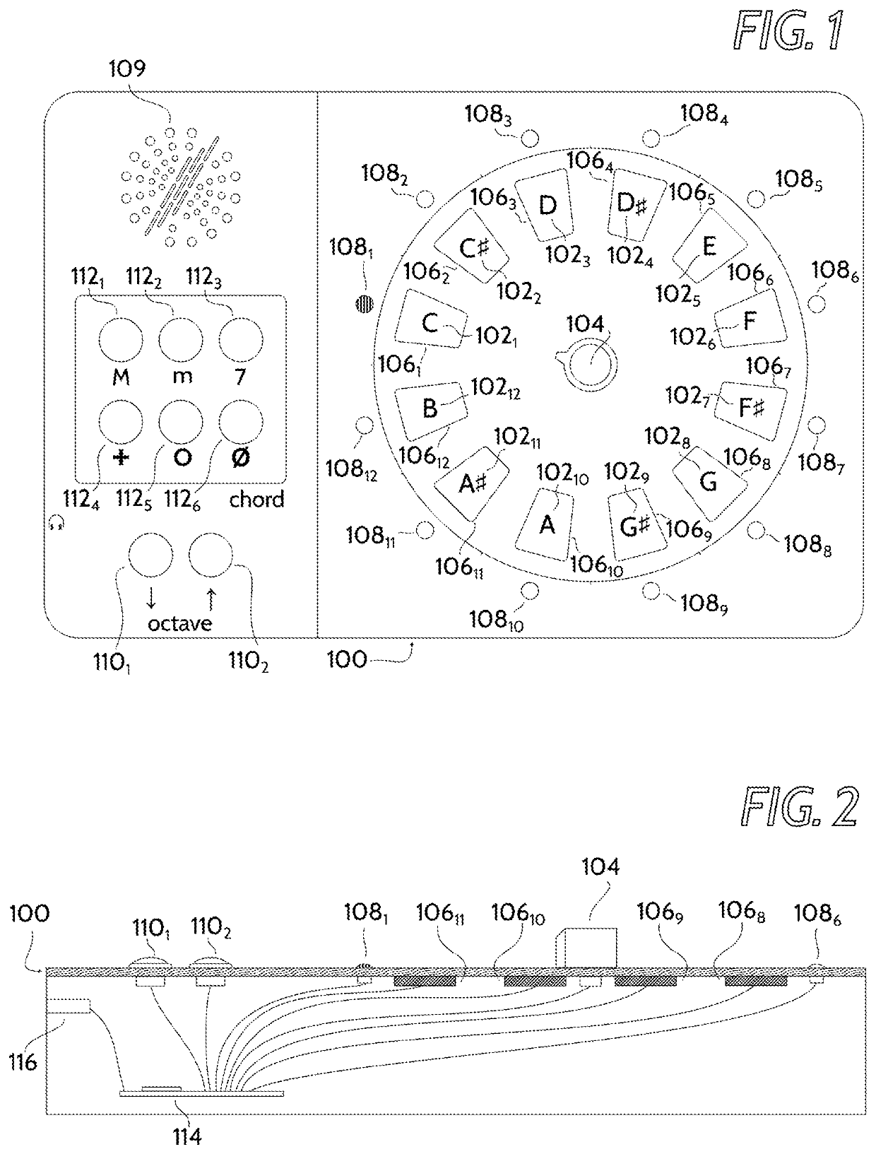 Apparatus and method for visual and audible demonstration of musical concepts