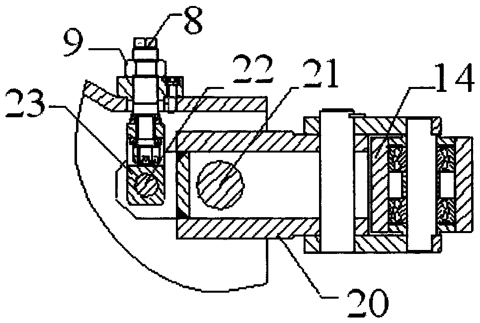 A conical pipe seam welding pressing device