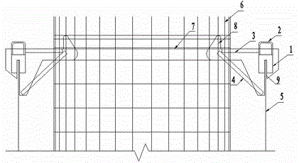 A construction method for lengthening reinforcement cages and hooks for temporary fixation