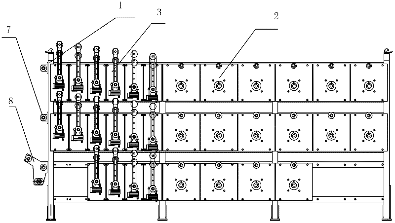 Paying-off mechanism of metal wire weaving machine