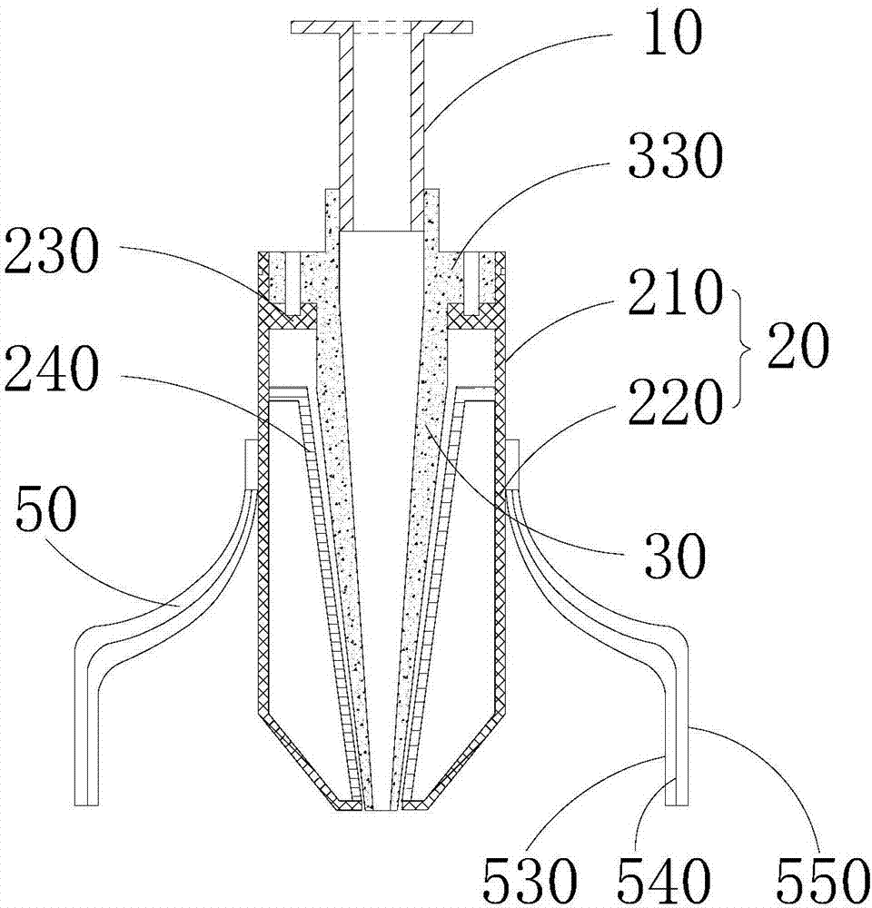 Laser cladding nozzle and laser cladding device and laser cladding method